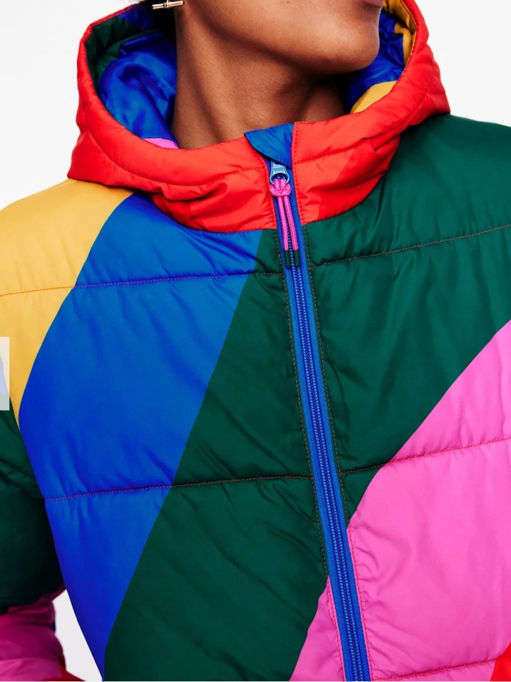 Boden Hooded puffer coat - Size 4 - Picture 4 of 16